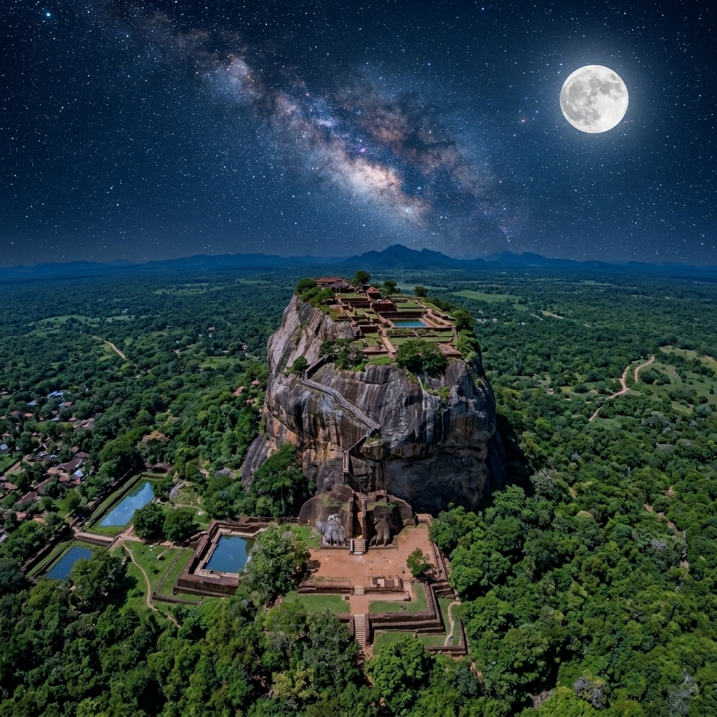 Sigiriya at Night